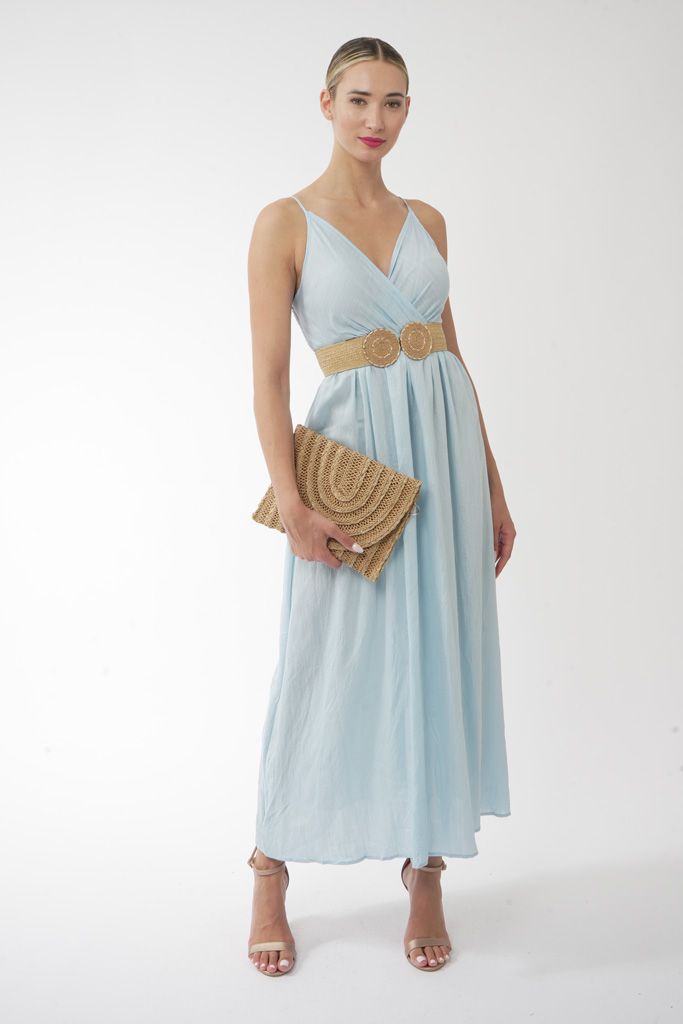 Baby blue maxi dress