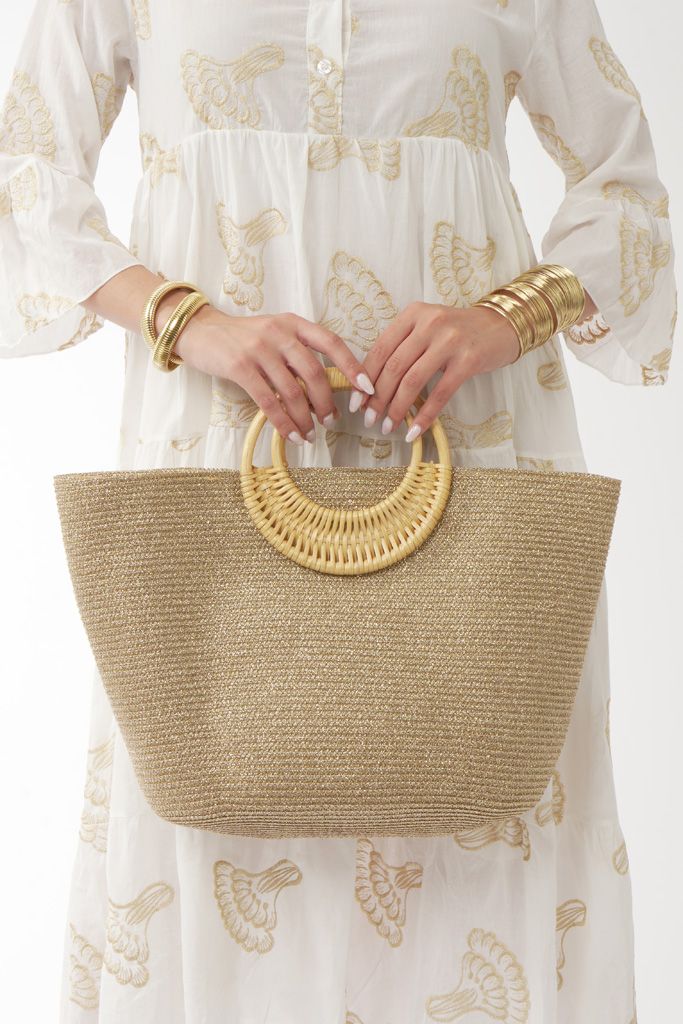 Bamboo gold bag