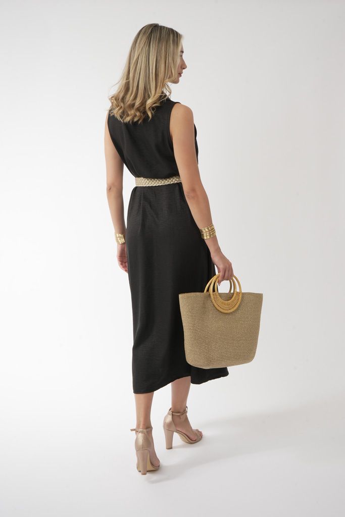 Black chemise dress
