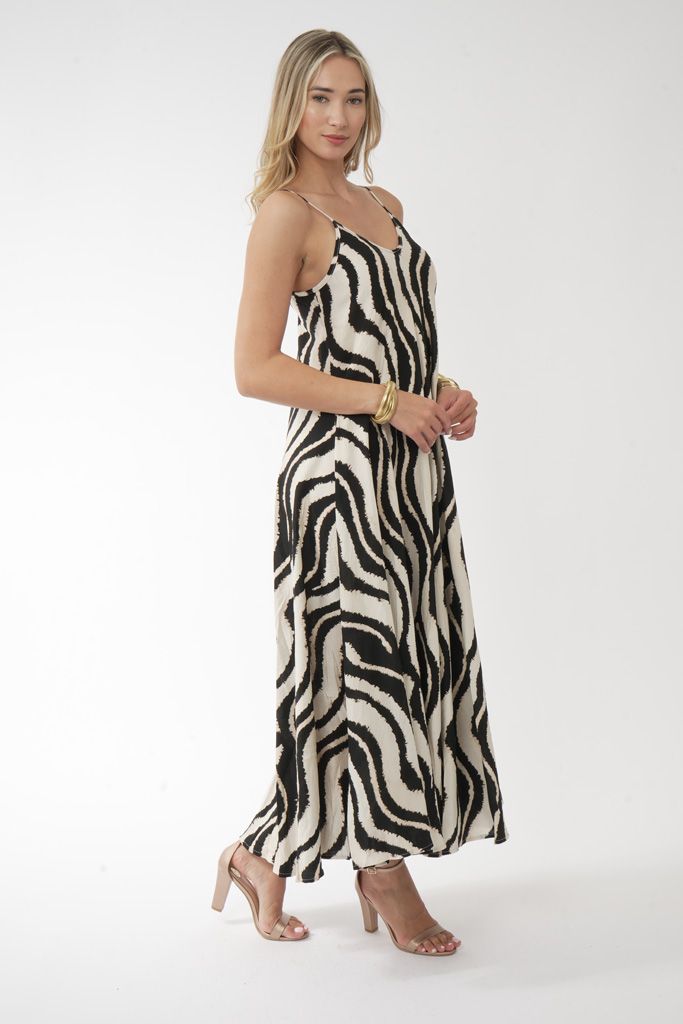 Black n White animal dress