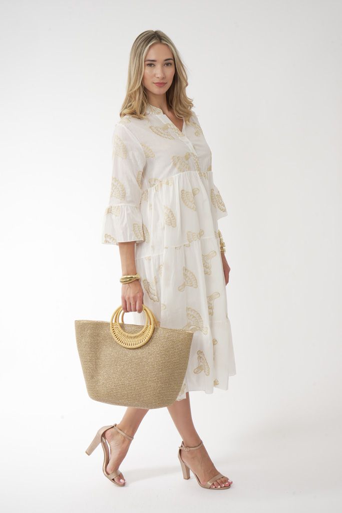 White Gold boho dress