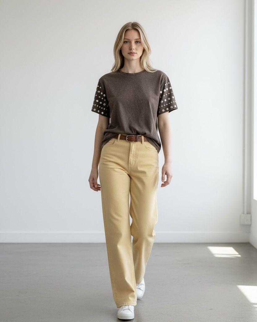 brown studded