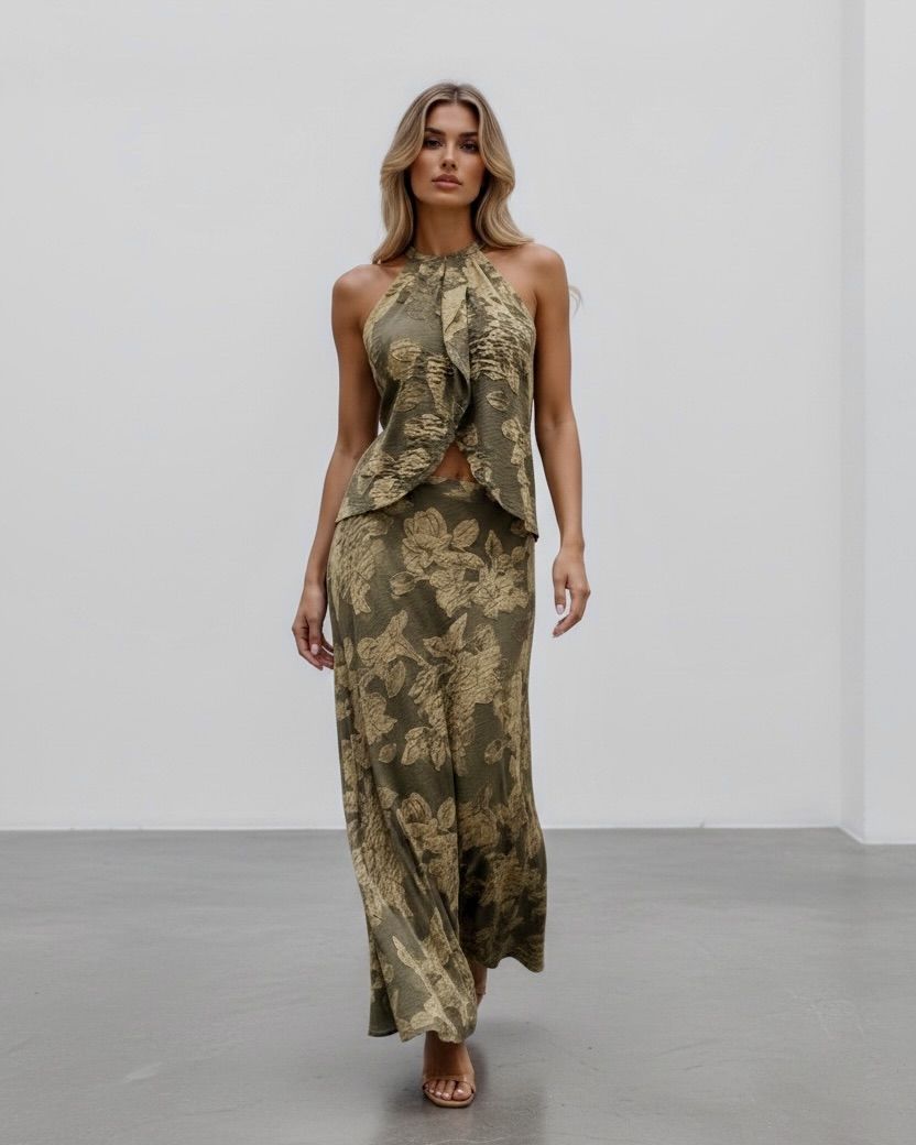khaki,halter