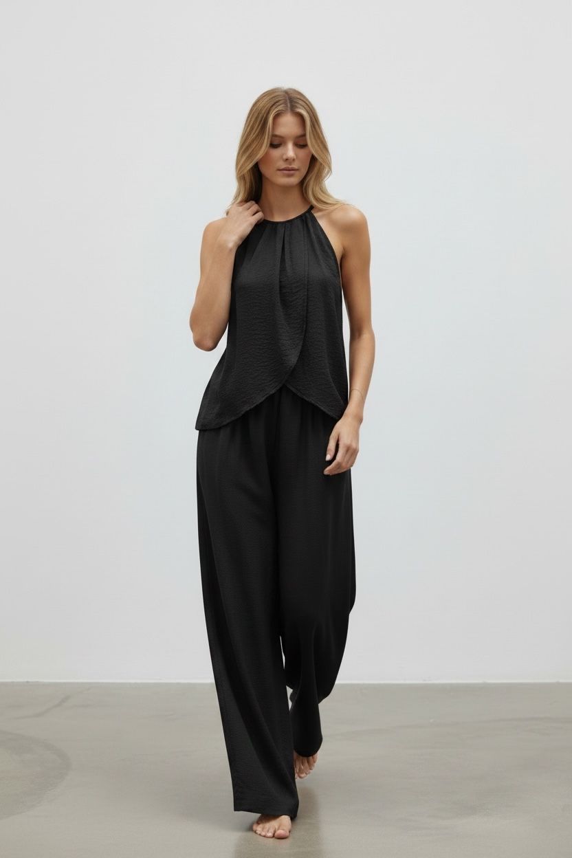 black, halter