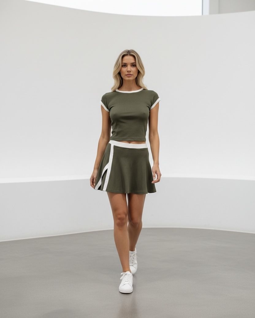 Court ,Street,Olive Green,Set